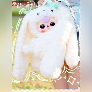 Baby Three 400% Hugging Baby Backpack Plush Series Blind Box ivory
